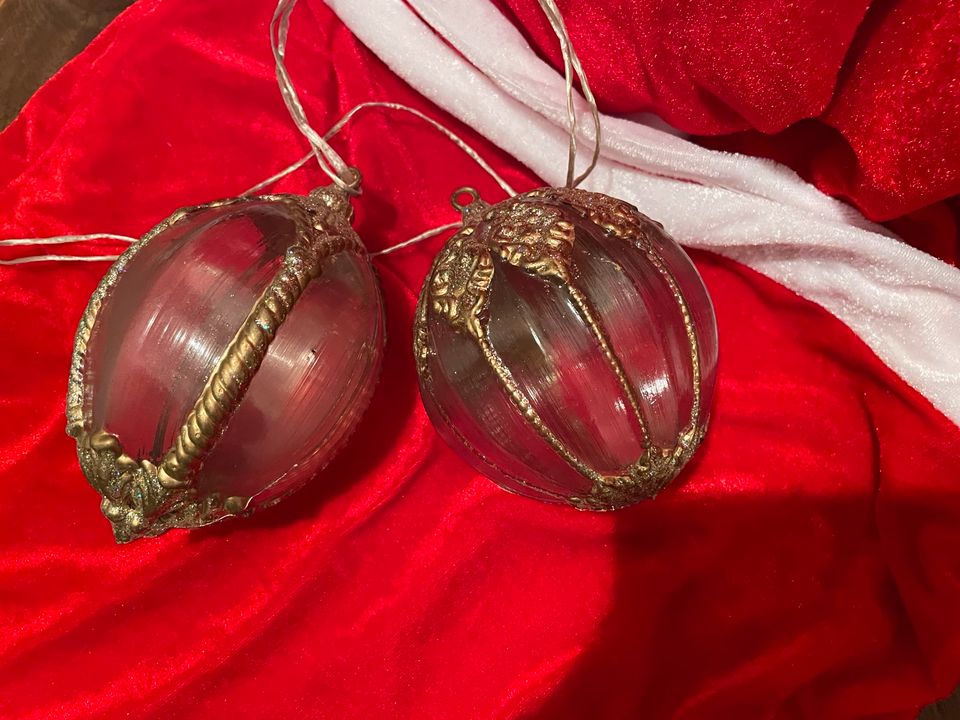 2er Set Deko Kugeln Kunststoff Weihnachten Baumschmuck in Wuppertal