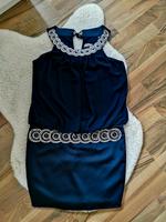 Ashley brooke Designermode Cocktailkleid in blau/silber Bayern - Werneck Vorschau