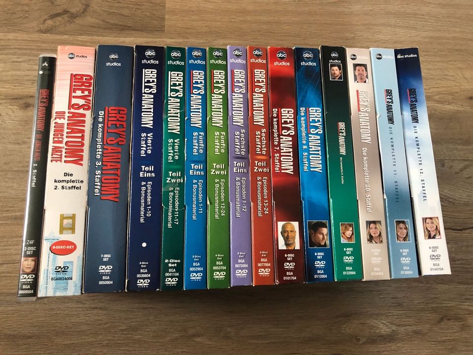 Greys Anatomy 1-12 DVD in Langlingen