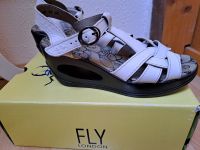 + Fly London Sandalen Plateau besonders Gr. 38 weiß + Sachsen - Weischlitz Vorschau