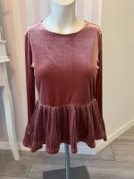 New Look ASOS Peplum Samt Shirt Hemd Bluse Hängerchen M 38 Bielefeld - Gadderbaum Vorschau