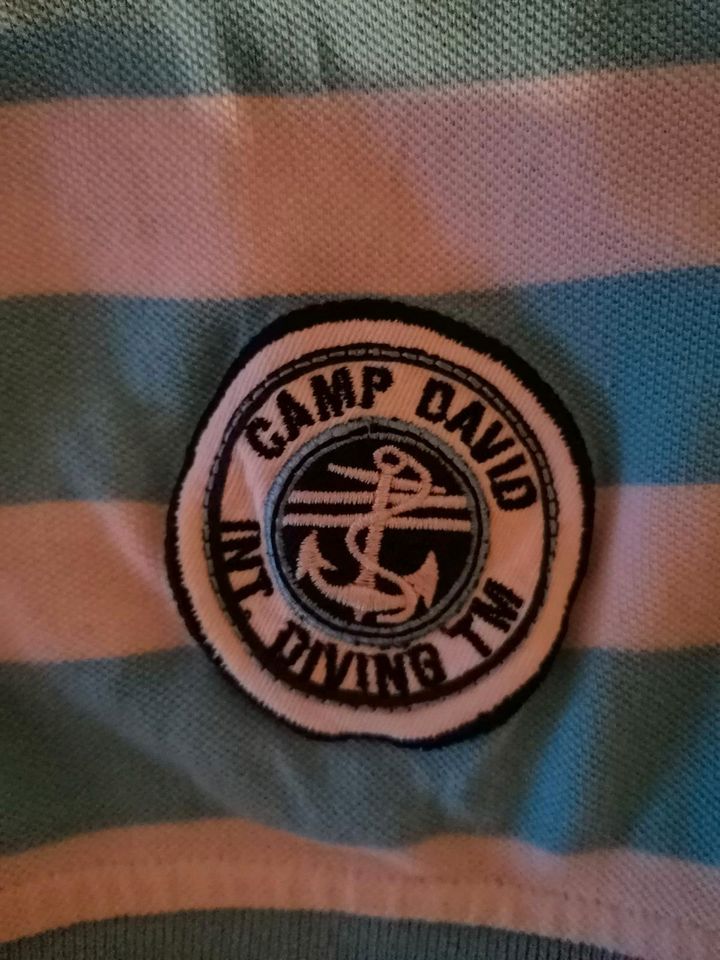 Camp David /hellblau gestreiftes Poloshirt 3XL in Wismar