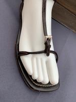 PRADA Sandaletten 38,5 Braun Lackleder Leder Riemchen Baden-Württemberg - Mannheim Vorschau
