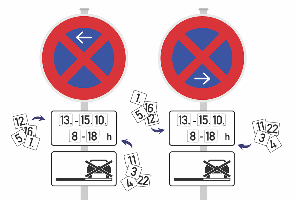 ✅ Halteverbotsschilder mieten in Frankfurt ⚡49 € für 10 Tage in Offenbach