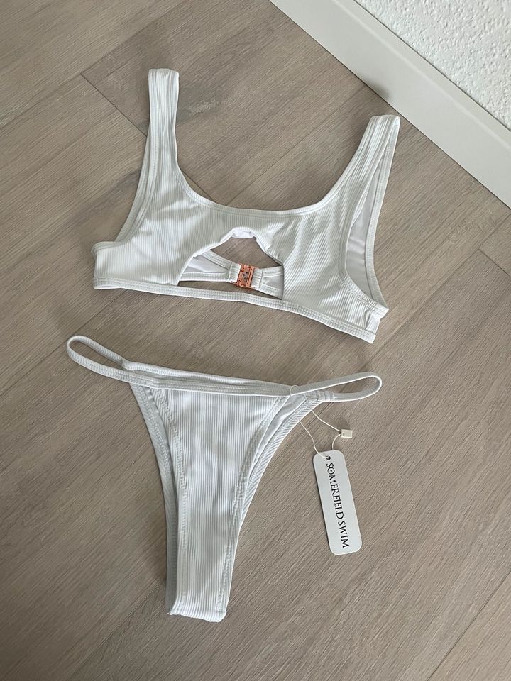 NEU mit Etikett Somerfieldswim Bikini Weiß XS in Geseke