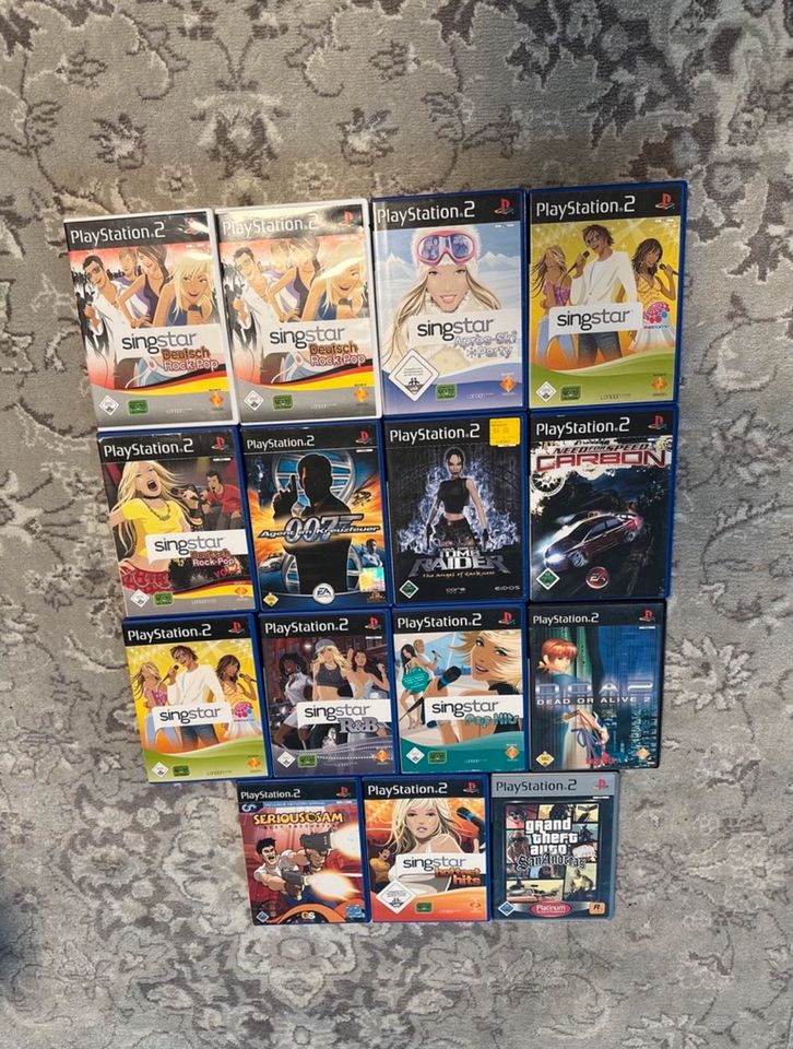 Sony PlayStation 2 PS 2 Spielesammlung Videospiele Singstar etc. in Brüggen