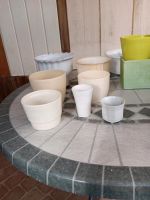7 weisse Übertöpfe Keramik Niedersachsen - Hameln Vorschau