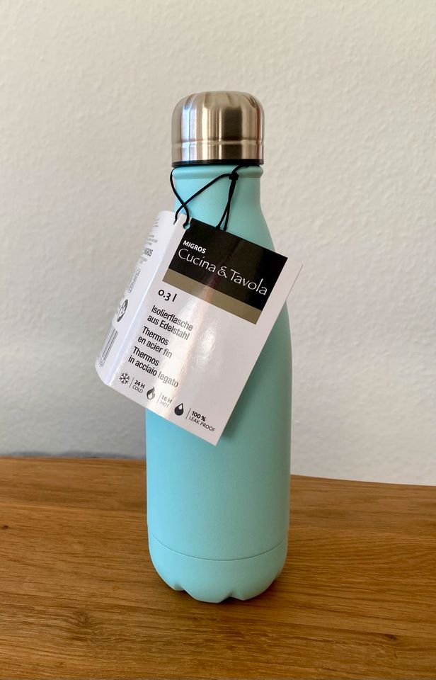 Isolierflasche Hellblau Edelstahl in Nürtingen