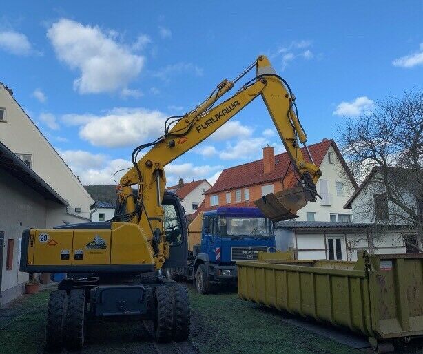 Vermiete, verleihe, Mobilbagger, Bagger, 16 to, Baggerarbeiten in Bad Bocklet