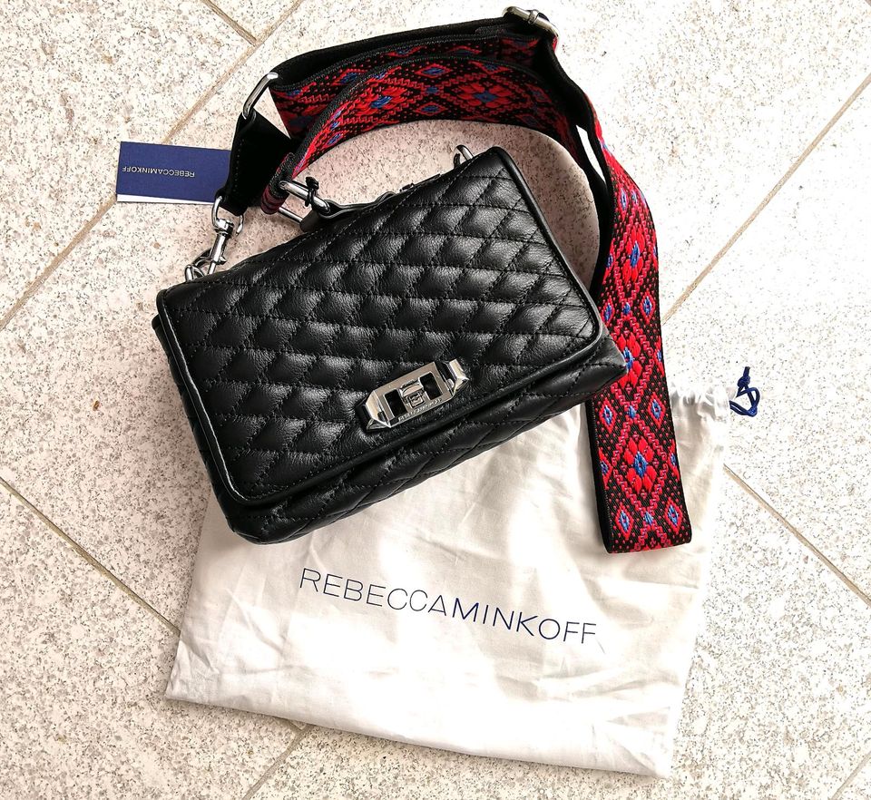 Rebecca Minkoff - Quilted Crossbody Tasche - Leder - Black - Neu! in Köln