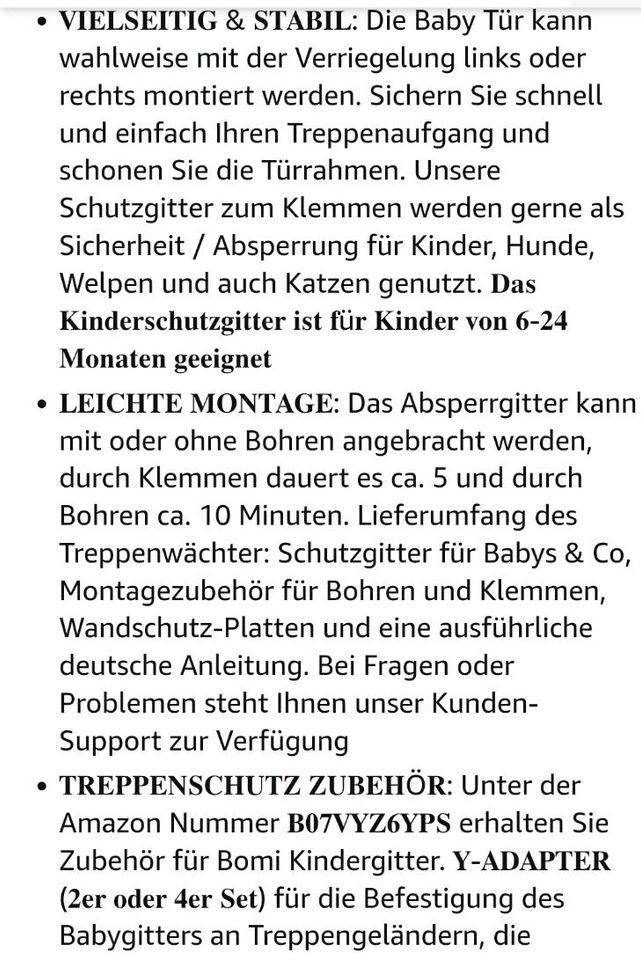 Baby Schutzgitter Treppe in Dittelbrunn