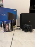 Sony PlayStation 4 PS4 Pro, 2 Controller, Ladestation, 10 Spiele Nordrhein-Westfalen - Erftstadt Vorschau