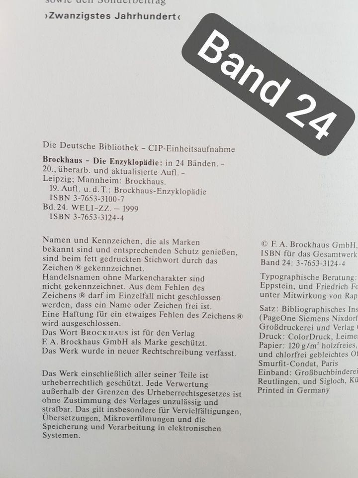 Brockhaus 20. Auflage / 200 Jahre Brockhaus in Bonn