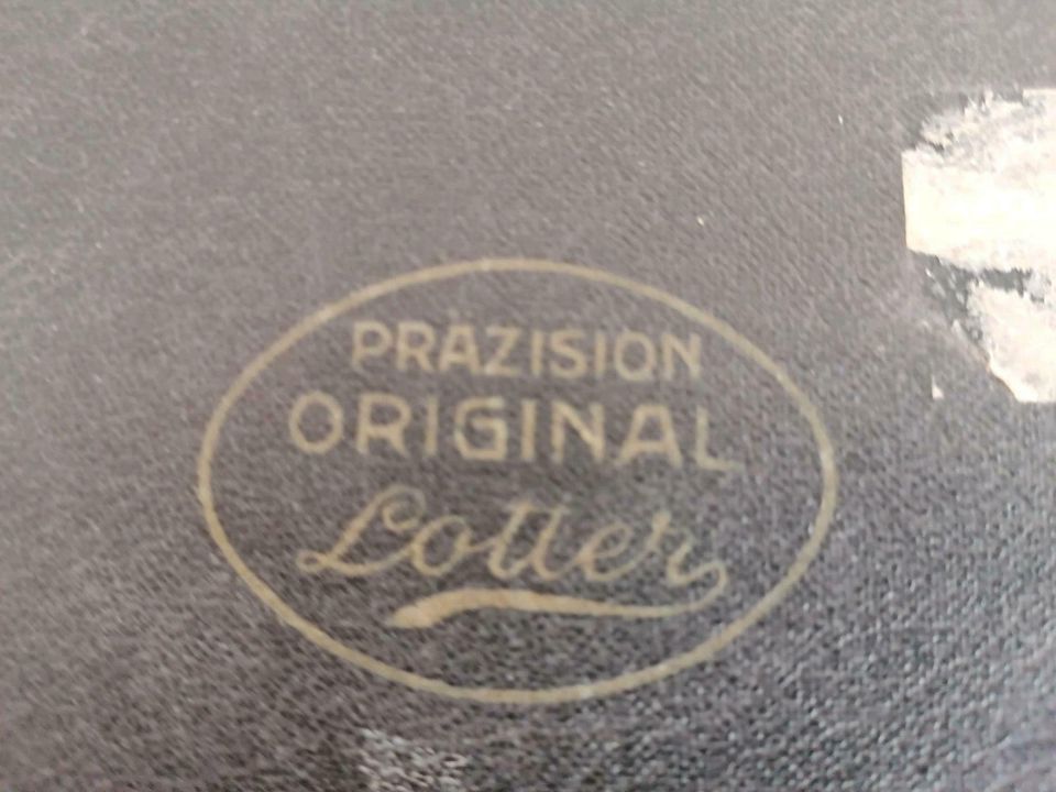 Antiker original Lotter Precision Zirkelkasten Zirkel in Zierenberg