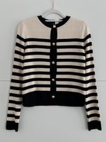 H&M Cardigan Strickjacke schwarz creme gestreift M Hannover - Vahrenwald-List Vorschau