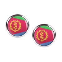 Mylery Ohrstecker Paar mit Motiv Eritrea Asmara Flagge silber ver Hessen - Trendelburg Vorschau