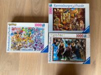 3 1000 Teile Puzzle Harry Potter, Pokémon Nordrhein-Westfalen - Grevenbroich Vorschau