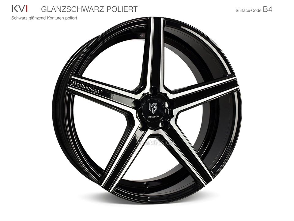 MB Design KV1 9x20 10,5x20 Concave Felgen Audi A5 A4 A6 A7 A8 4G in Schmallenberg