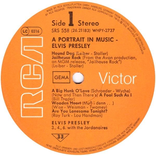 Elvis Presley ‎– A Portrait In Music Vinyl Schallplatten LPs in Sayda