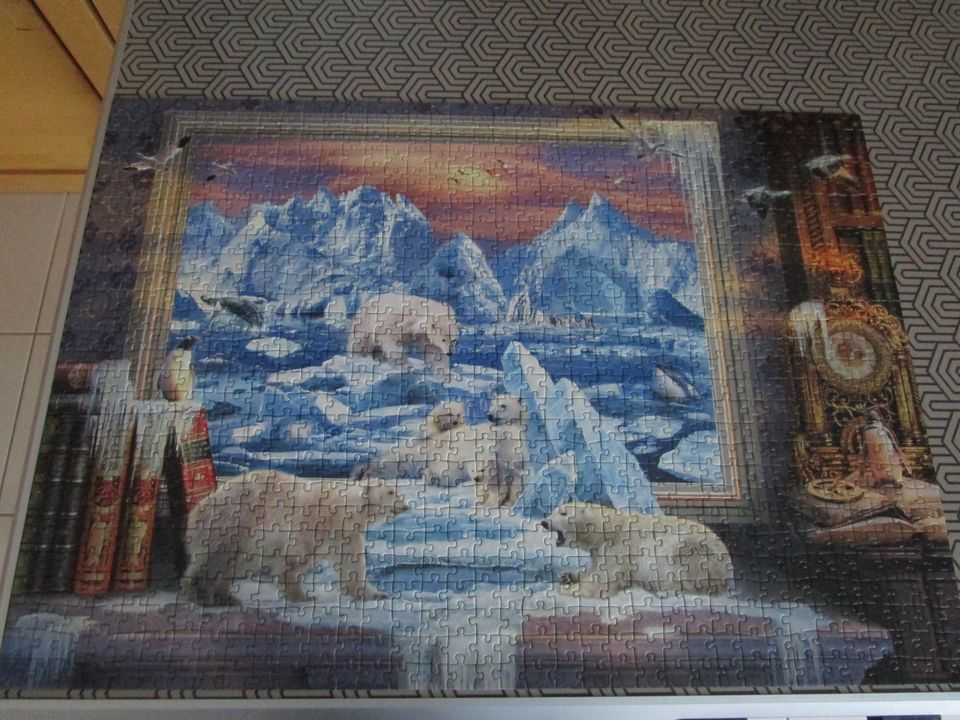 1000 Teile Puzzle Eisbären Arktis Pinguine 100% Vollständig in Oberhausen