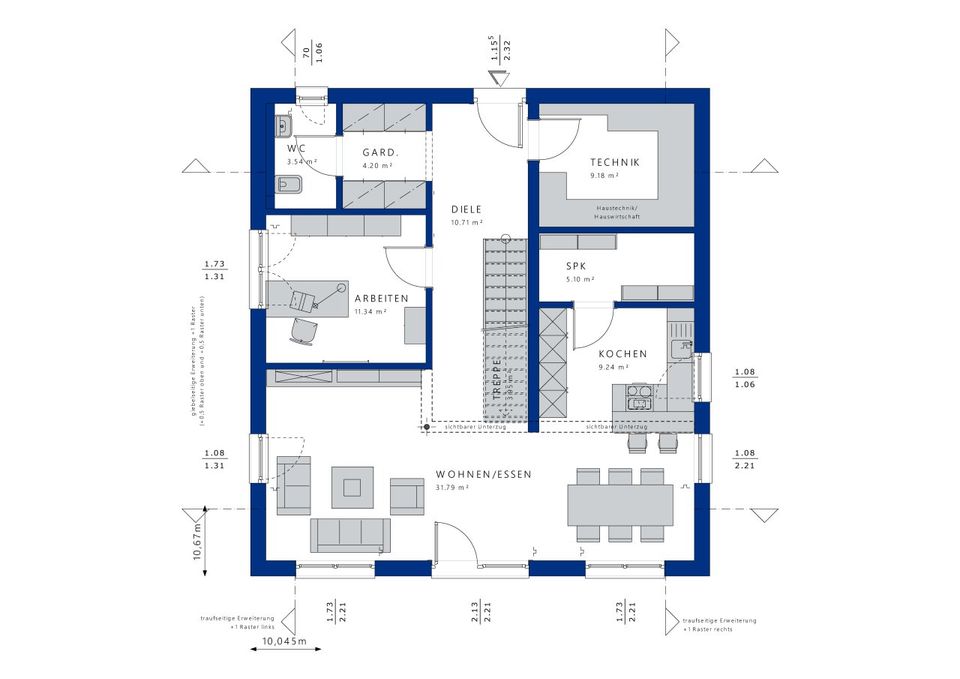 115 Jahre fairer Hausbau mit Bien-Zenker - Zeit für DICH - schlüsselfertige hocheffiziente Stadtvilla mit 7 Zimmern in Potsdam