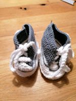 Babyschuhe grau weiß Bayern - Bachhagel Vorschau