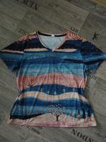 NEU T-Shirt mit ethnischem Motiv Gr L 40 42 blau rosa beige Berlin - Lichtenberg Vorschau