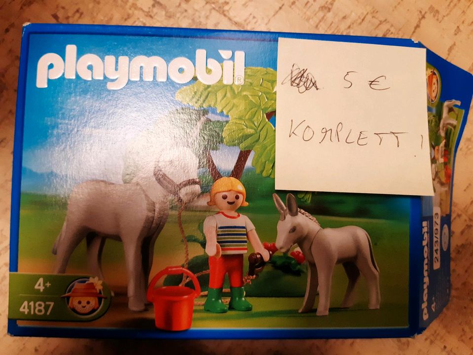 Playmobil 4187 Esel mit Fohlen in Barsbek