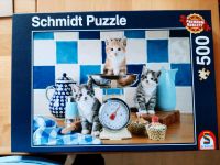 Schmidt Puzzle 500 Teile Katzen in der Küche Baden-Württemberg - Ladenburg Vorschau