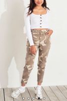 Mom Pants / Hose High Waist Camouflage Beige Hollister Lindenthal - Köln Sülz Vorschau