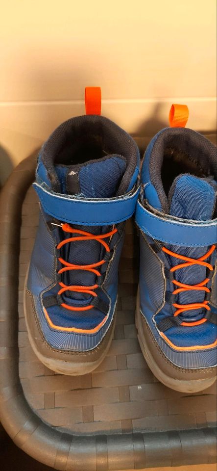 Wanderschuhe gr 33 quechua blau orange in Puschendorf