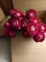 Künstliche Blumen Stoff Blumen Kunstblumen Ranunkeln Rot 16 Stück Dortmund - Wickede Vorschau