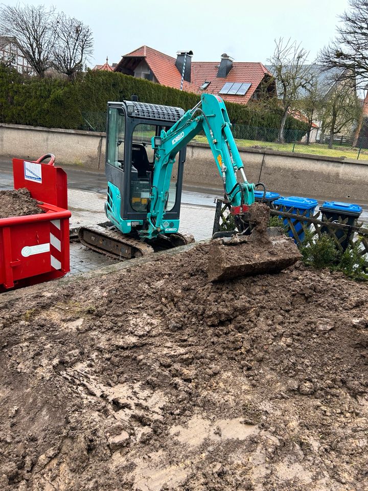 Baggerarbeiten/Erdarbeiten/Minibagger mit Fahrer/MobilbaggerUVM in Gudensberg