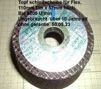 Schleifscheibe Winkelschleifer Flex 110mm 55hoch Nordrhein-Westfalen - Kleve Vorschau