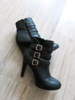 CATWALK ❤ Damen Stiefelette 40 High Heels schwarz gold Thüringen - Erfurt Vorschau