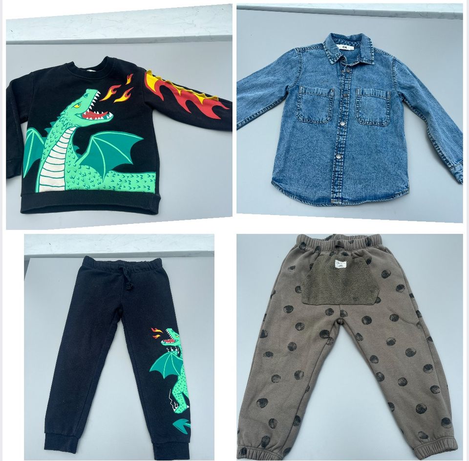 31 Teile Bekleidungspaket junge 110 ZARA H&M Jeans Shirts Sommer in Hannover
