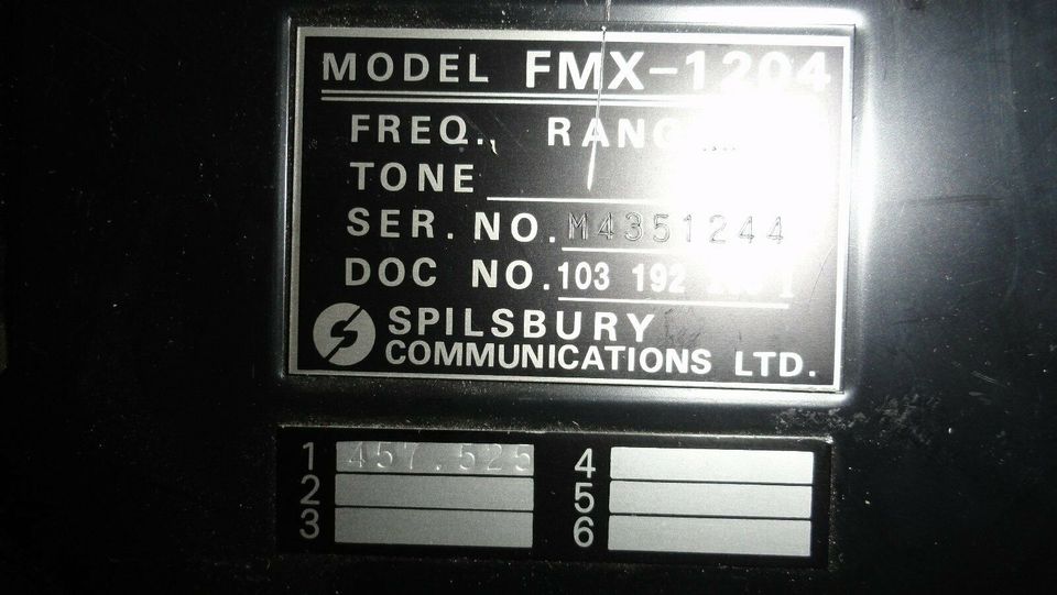 Funkgerät Spilsbury FMX-1204 Transceiver 280920 in Castrop-Rauxel