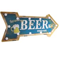 Pfeil Leuchtschild Wandschild Beer Bier Blau Wegweiser Wanddeko Nordrhein-Westfalen - Borken Vorschau