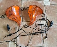 Orientalisch Marokko Henna Leder Wandlampe 2x orange inkl Fassung Nordrhein-Westfalen - Bergheim Vorschau