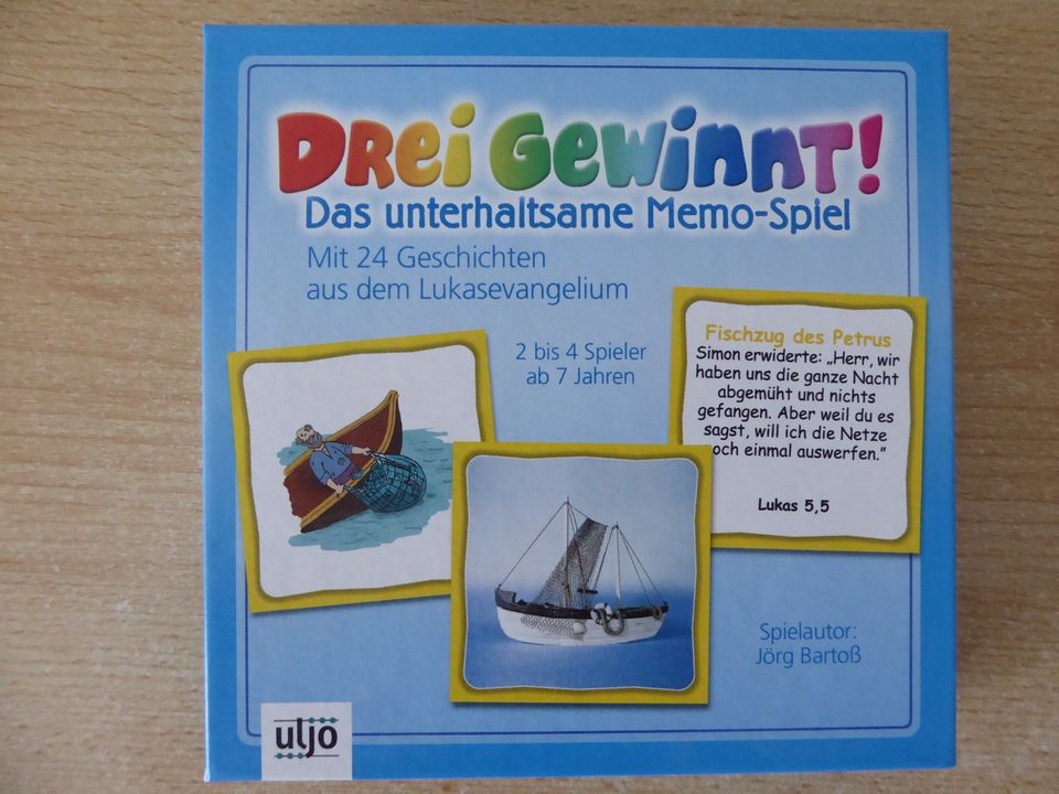 „3 gewinnt“ Memo-Spiel Jesus Lukasevangelium ab 7 Jahren in Gifhorn