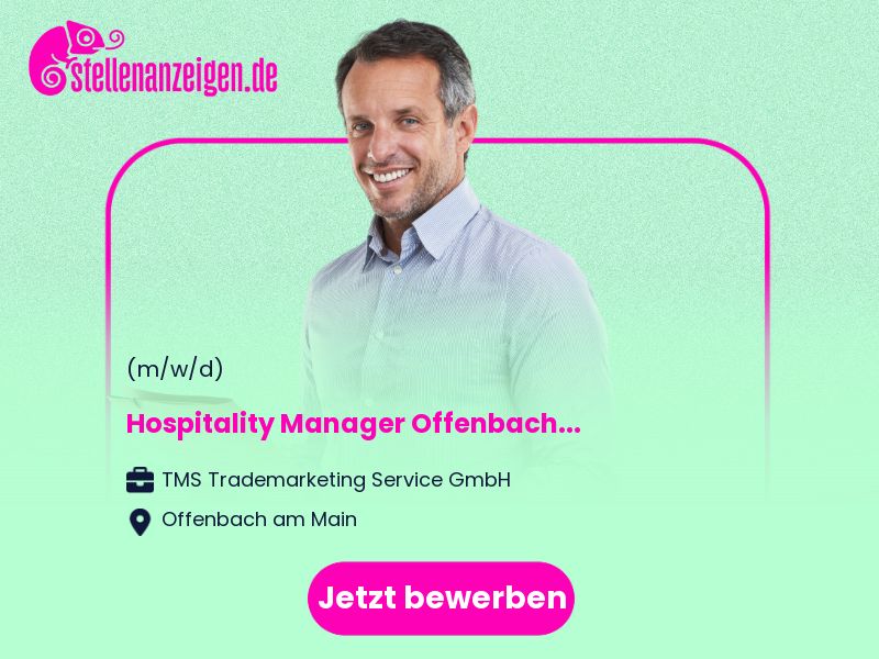 Hospitality Manager (m/w/d) Offenbach in Offenbach