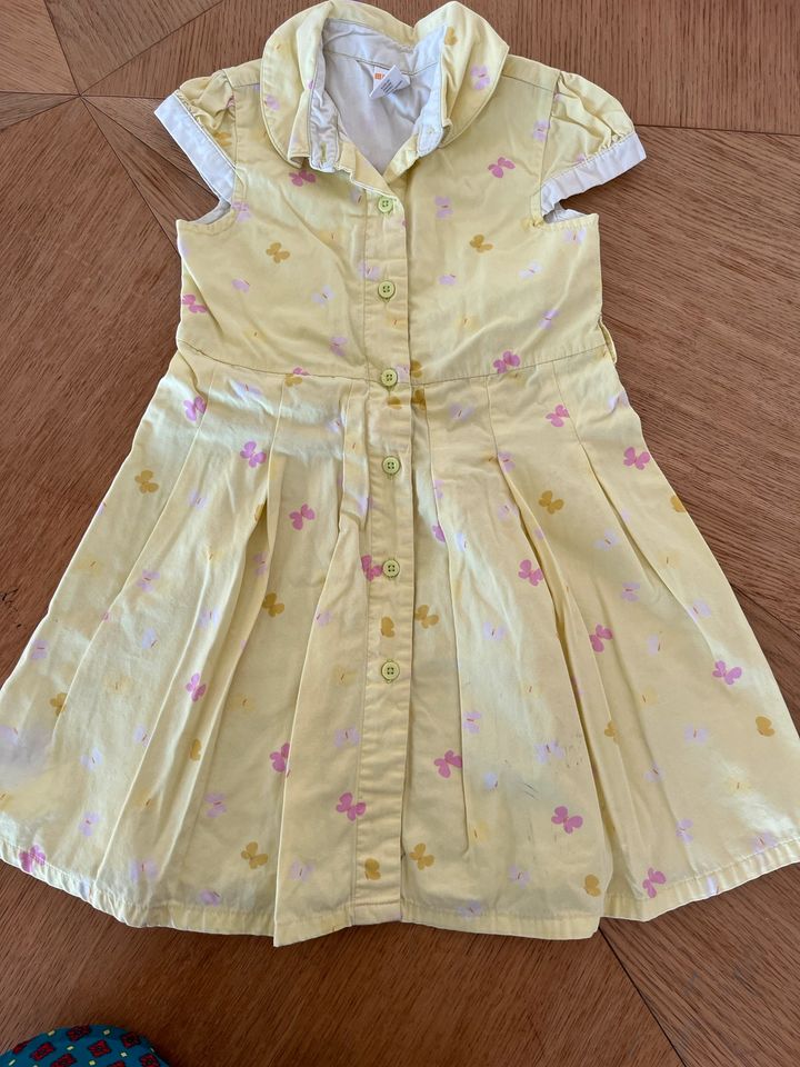 Sommer Kleid, gelb mit Knopfleiste, Größe 4 / 104, Gymboree in Leipzig