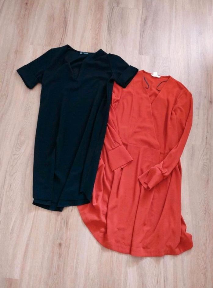 Kleiderpaket Zara / H&M rot schwarz 36 / S 5€ für beide in Langenneufnach