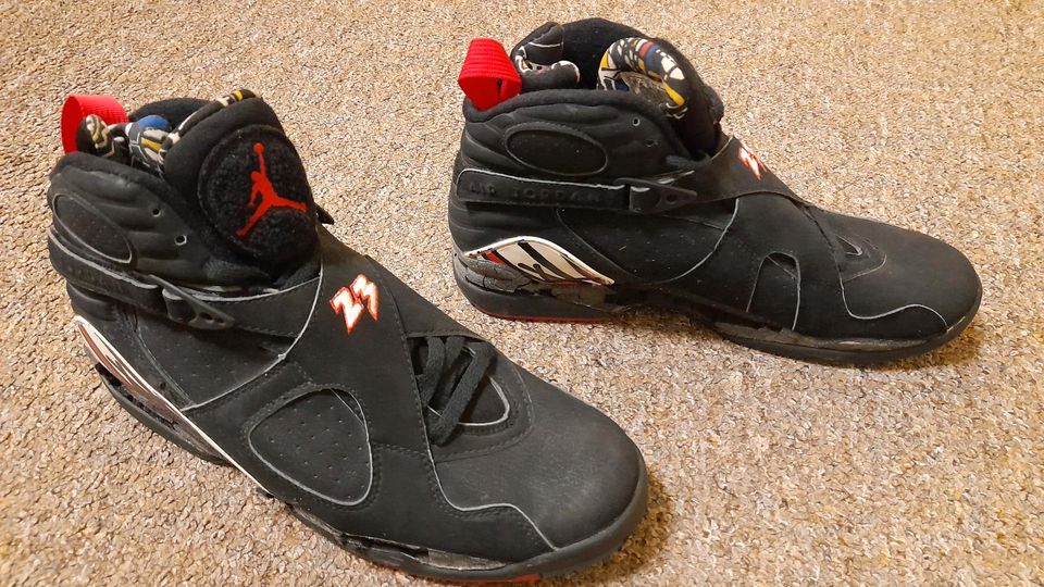 AIR JORDAN VIII OG NBA FINALS 1993 Größe Gr. 45 NEU defekte Sohle in Storkow (Mark)