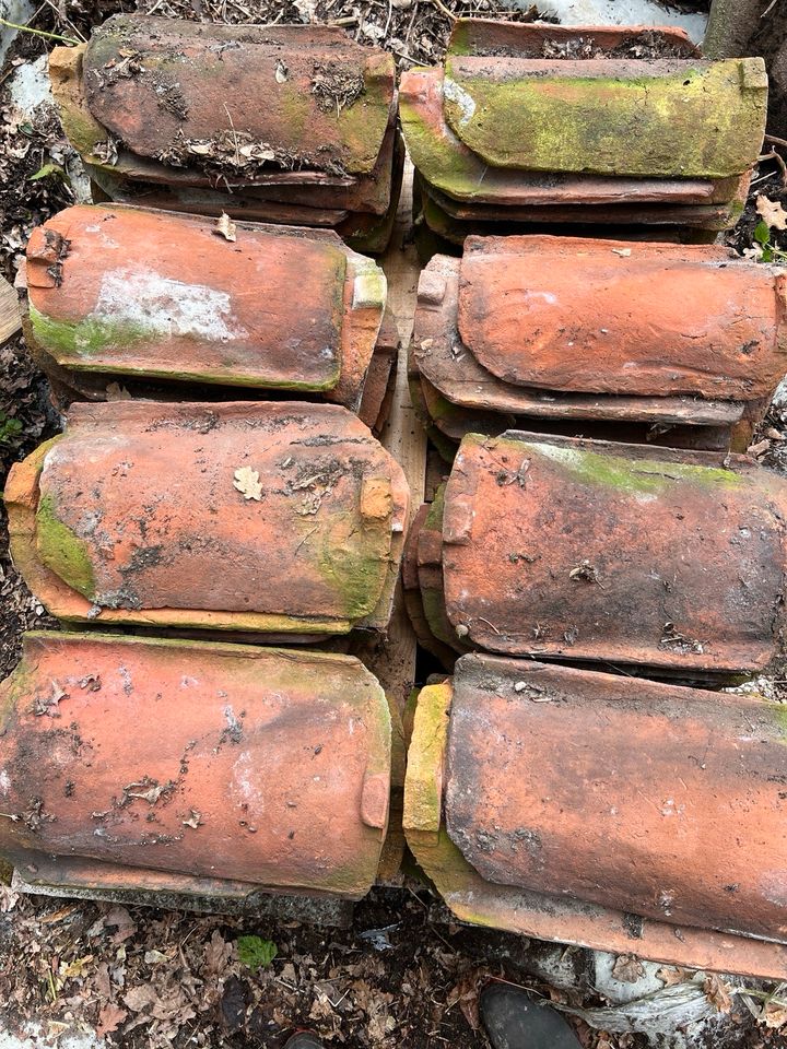 Dachziegel Garten Deko Kräuterspirale Wasserlauf Steinmauer in Weener