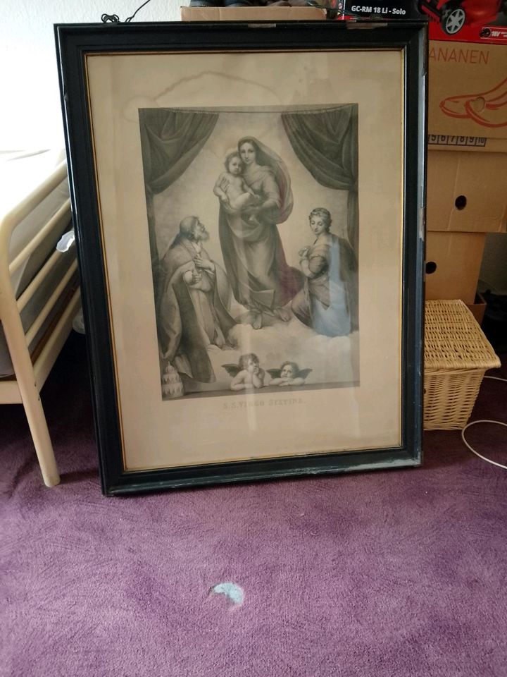 Großes Bild "Die Sixtinische Madonna" von Raffael. in Melle
