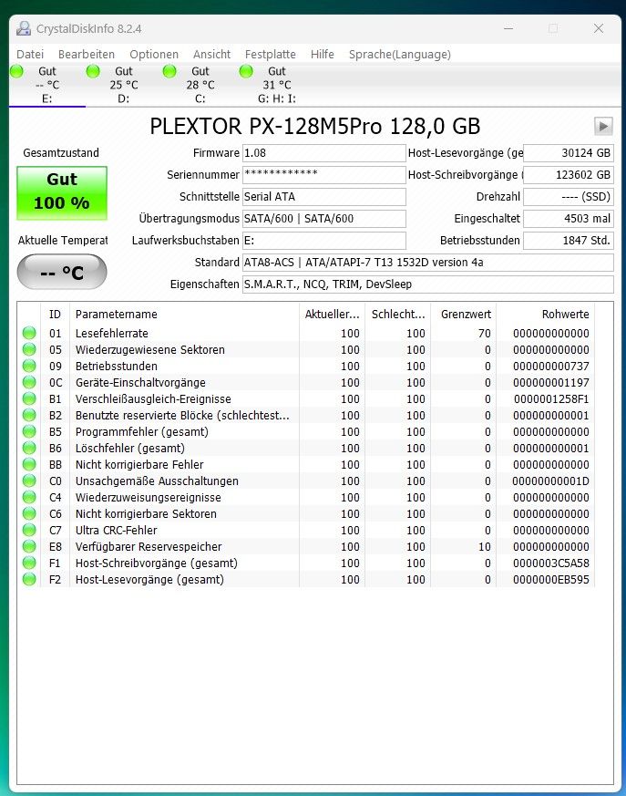 SSD 128 GB Plextor M5 Pro Extreme in Cottbus