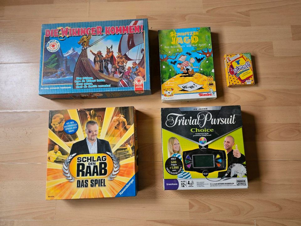 Spiele Raritäten Wikinger ,schlag d. raab, trivial pursuit uvm in Sydower Fließ