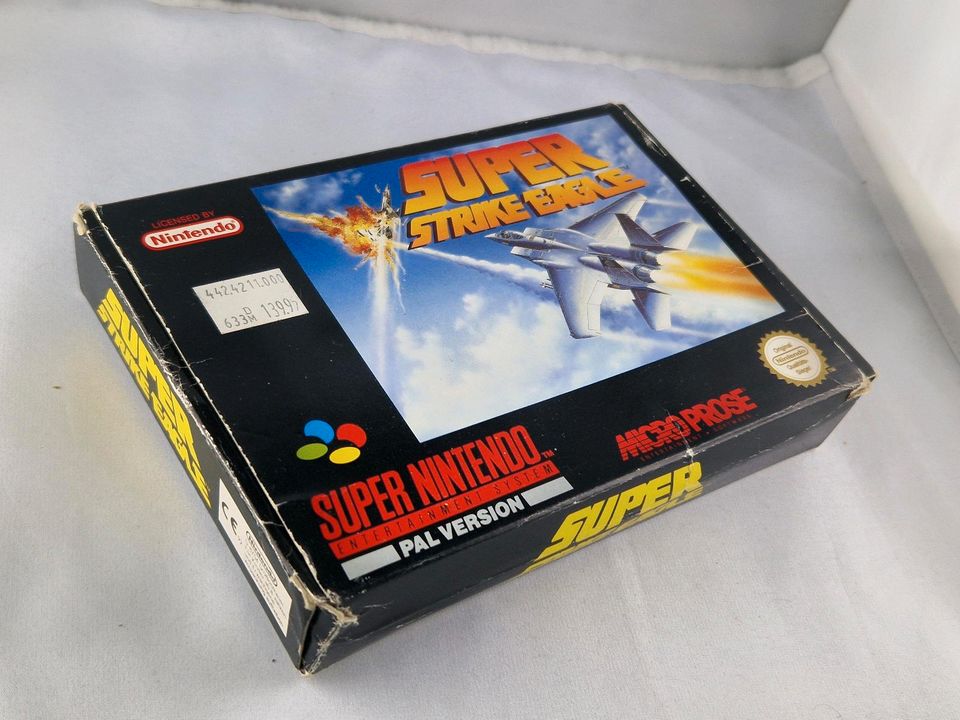 SNES Super Nintendo Spiel Super Strike Eagle mit OVP Verpackung in Villingen-Schwenningen