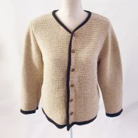 Kinder Strickjacke Tracht beige mit braunem Rand wie NEU Bayern - Emmering Vorschau